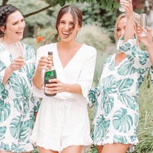 Boutique Bride Piyama Harper Romper pajamas or cover up